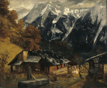 An Alpine Scene, 1874  (oil on canvas)