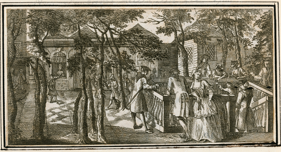 Islington Spa, previously New Tunbridge Wells, 1735 (engraving)