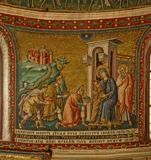Mosaic in the Apse with the Adoration of the Magi