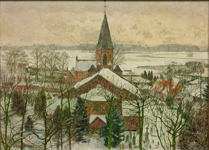 My Village under the Snow, 1935 (oil)