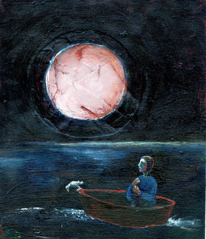 Night Bird, 2004 (oil on paper)