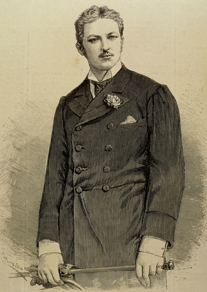 Prince Philippe d'Orleans, Duke of Orleans (1869-1926), Portrait (engraving)