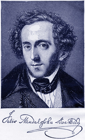 Felix Mendelssohn portrait German