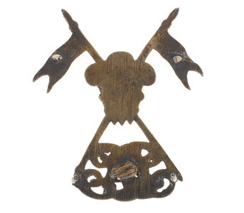 Cap badge, 11th (Prince of Waless Own) Regiment of Bengal Lancers, 1876-1922 (metal)