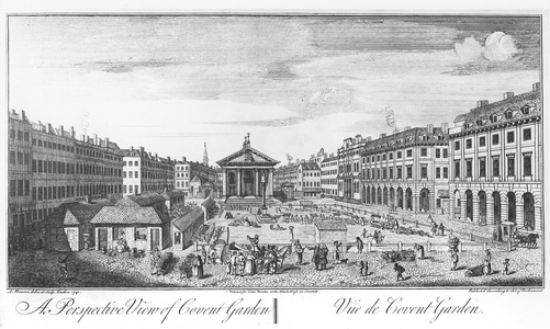 A Perspective View of Covent Garden, 1741 (engraving)