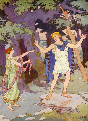 "This bee shall be my messenger" (colour litho)