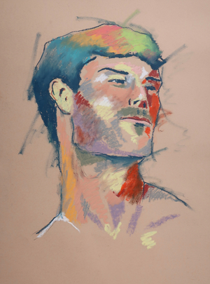 Color Study 12, 2023 (pastel on paper)