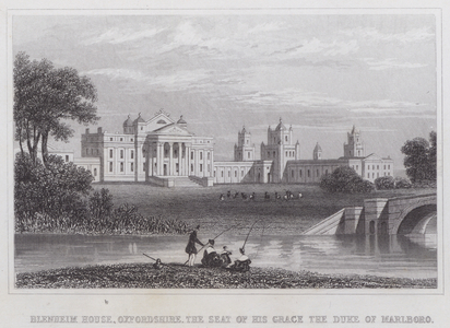 Blenheim House, Oxfordshire, the Seat of His Grace the Duke of Marlboro (engraving)