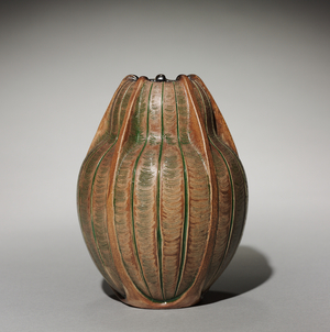 Vase, designed by Edwin Martin (1860-1915), made by Martin Brothers, 1905 (stoneware) 
