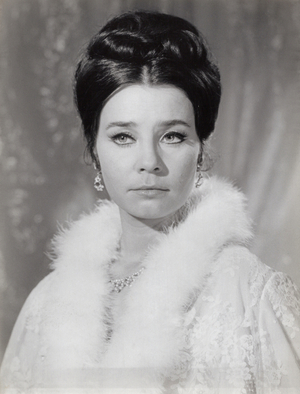 German theatre and movie actress Corny Collins, Germany 1960 (b/w photo)