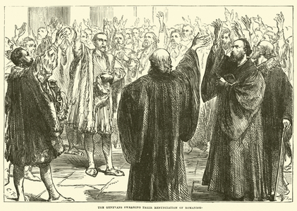 The Genevans swearing their Renunciation of Romanism (engraving)