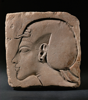 Pharaoh Akhnaton, c.1360 BC (limestone)