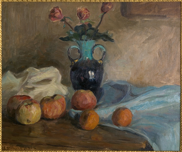 Still Life about 1920 (oil on canvas attached on a cardboard)