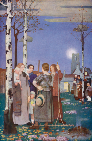 In the Days of the Great Shadow (colour litho)