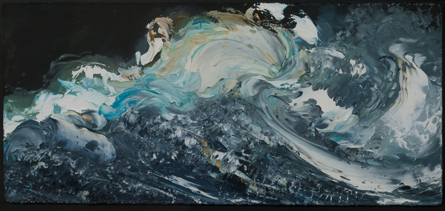 Waves, 2010 (oil on board)