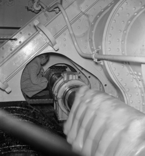 Engine room, approx. 1932 (photo)