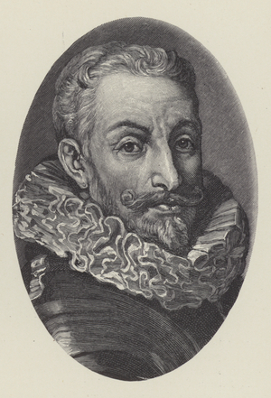 Johann Tserclaes, Count of Tilly, Dutch general of the Thirty Years War (litho)