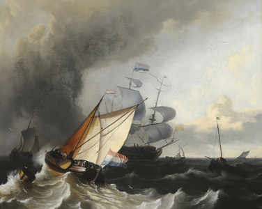 Shipping: a fresh breeze (oil on canvas)