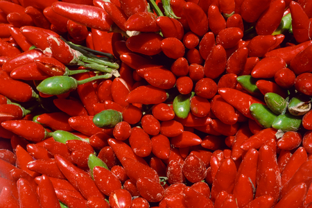 Chilis in the market, Bolzano, Italy. 2014 (photo)