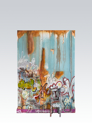 Now, 2010 (acrylic, resin, & paper on board)