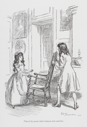 Illustration for The History of Henry Esmond by William Makepeace Thackeray (litho)
