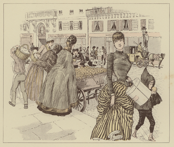 Illustration for Paris Brillant (colour litho)