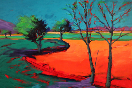 Severn Stoke, 2010 (acrylic on board)