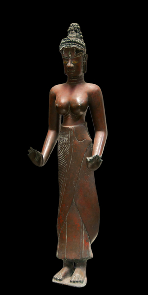 Vietnam: Cham bronze figure of Tara, a female bodhisattva, 9th century, Cham Museum, Danang