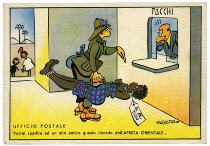 Colonial postcard, 1935-36 (colour litho)