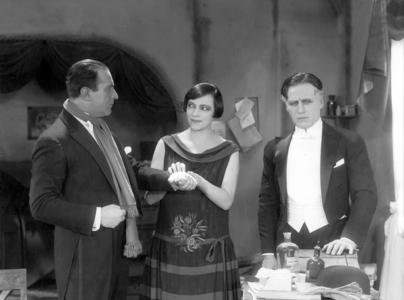 Theodore Becker, Asta Nielsen and Gregory Chmara in 'Athletes', 1925 (b/w photo)