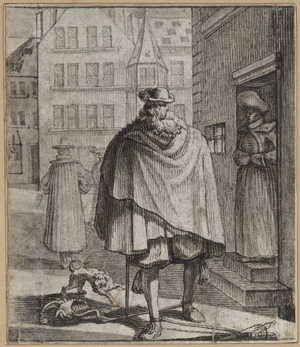 The Proud Fool, 1660-86 (brush and Indian ink on paper)