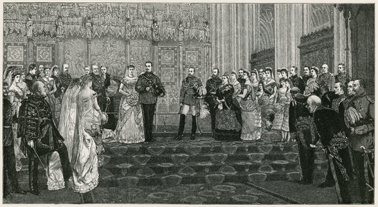 The marriage of the Duke of Albany (engraving)