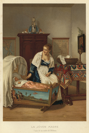 The Young Mother (chromolitho)