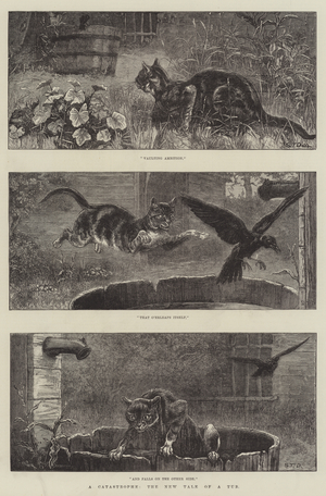 A Catastrophe, the New Tale of a Tub (engraving)