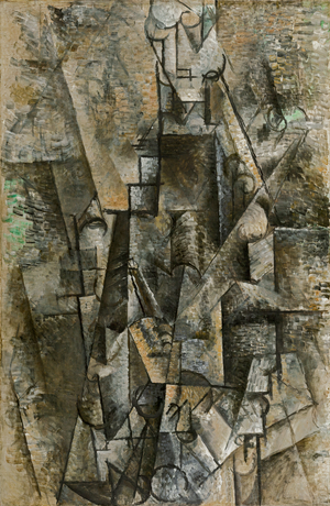 Man with a Clarinet, 1911-12 (oil on canvas)