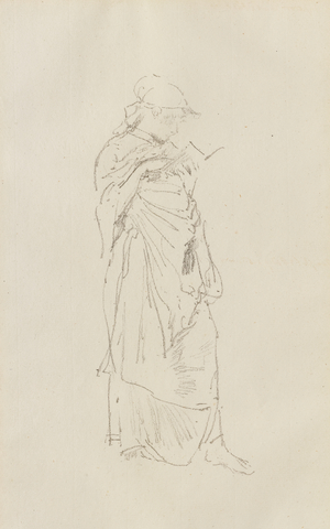 The Novel - Girl Reading, 1890 (lithograph on Dutch laid paper)