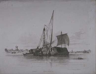 Views of the River Thames, 1829 (etching)