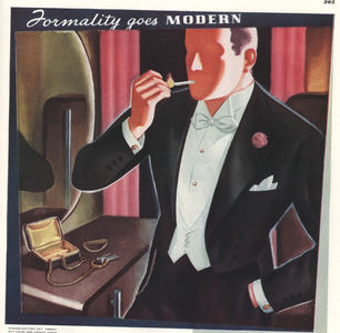 Formality goes Modern Magazine, advert, USA, 1930s