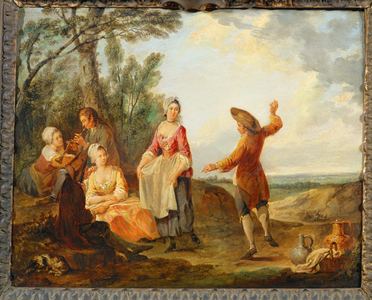 Rustic dance … (painting on canvas)