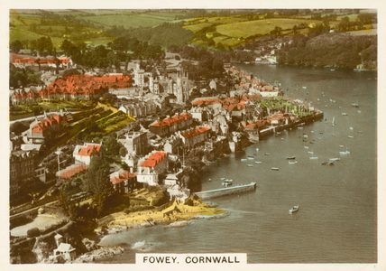 Real Photographs, c.1939: Fowey, Cornwall (coloured photo)