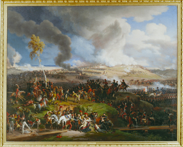The Battle of the Moskova, September 7, 1812, in which Napoleon I defeated a Russian army under general Kutusov (painting on canvas)