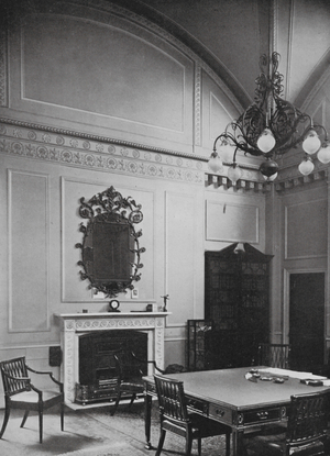 Bank of England: Court Room Suite, Governor's Room, Architect Soane (b/w photo)