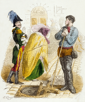 Every trade has its value, from 100 Proverbs, 1845 (engraving)