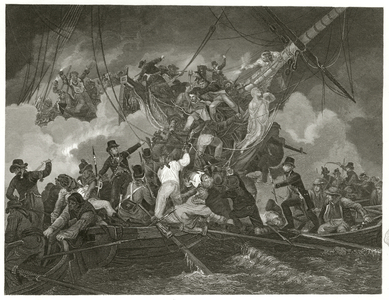 Battle scene from French Revolutionary Wars