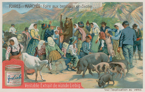 Animal Fair in Sicily (chromolitho)