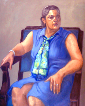 The Blue Dress, 2005 (oil on canvas)