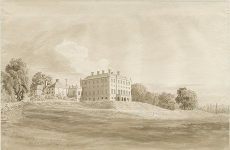 Patshull House: sepia wash drawing, Aug 1820 (drawing)