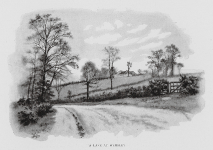 A Lane at Wembley (litho)