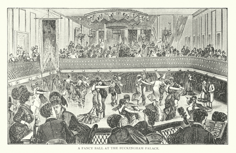 New York: A Fancy Ball at the Buckingham Palace (engraving)