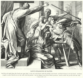 Saul's Jealousy of David (engraving)